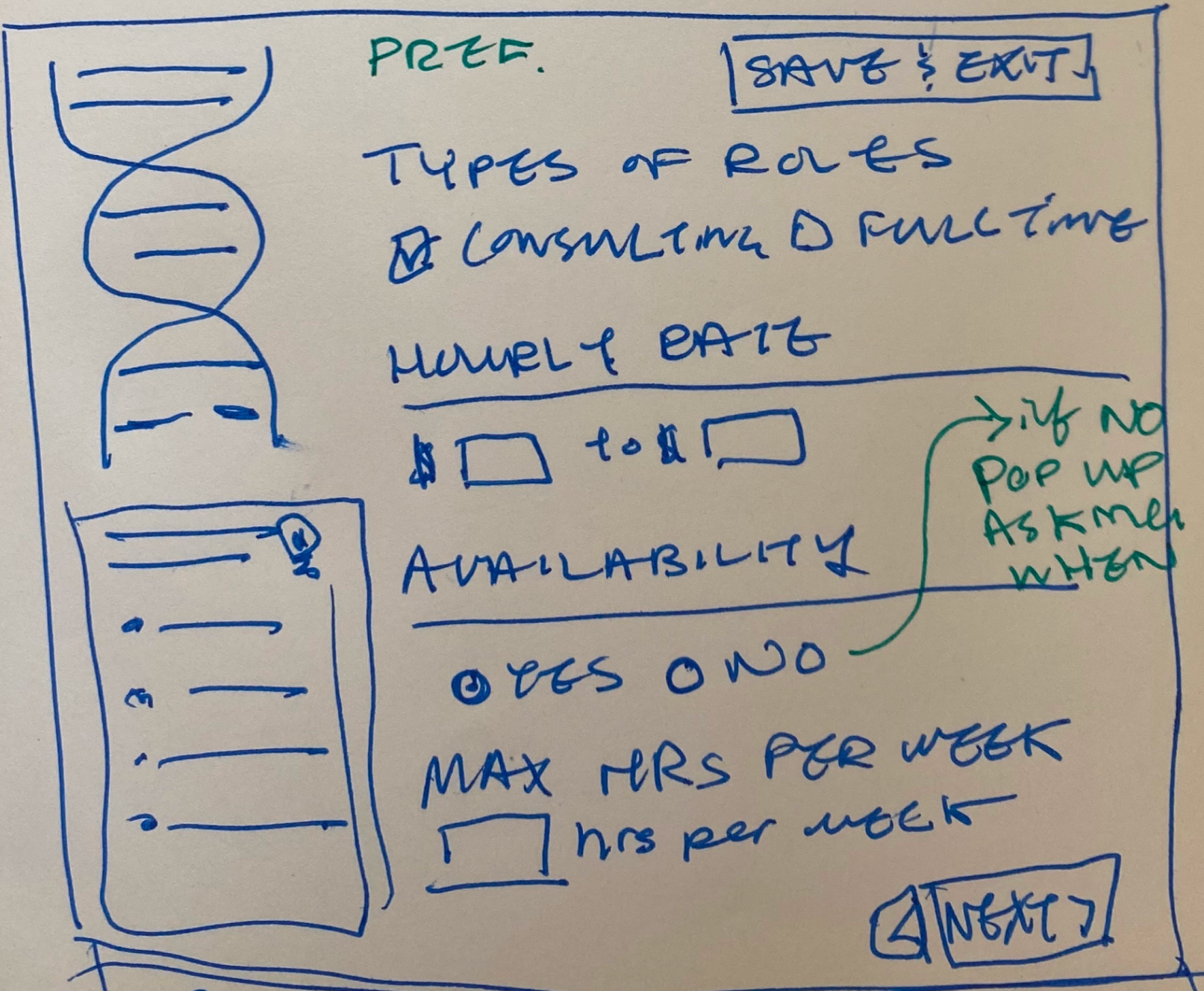Preferences sketch