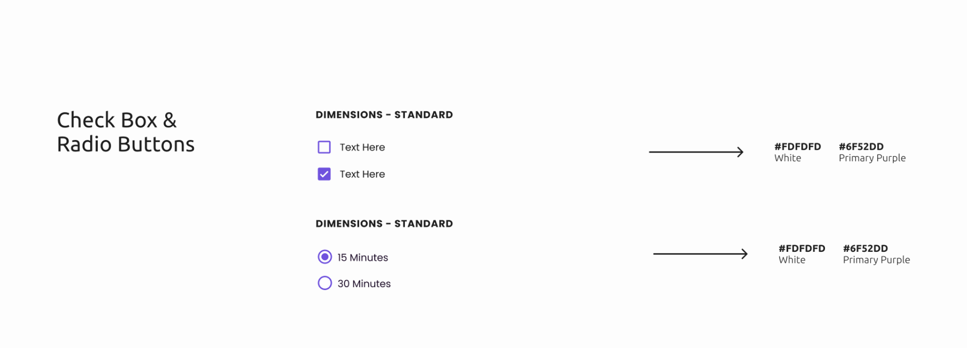 Onyx Design System — check box and radio buttons